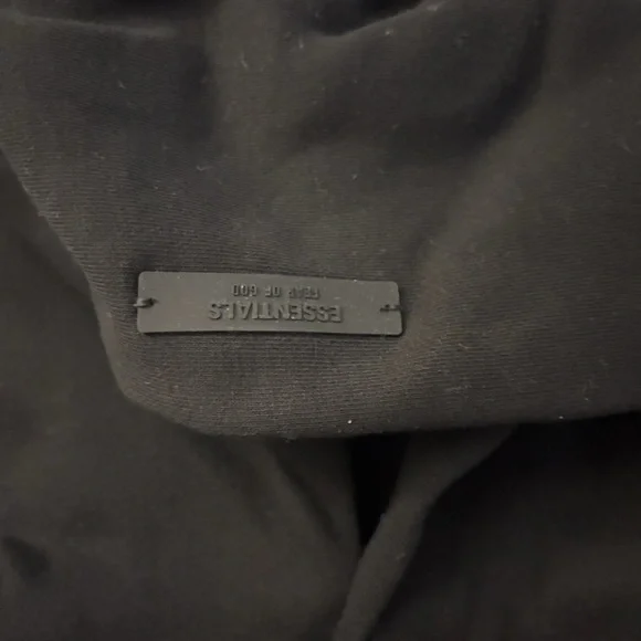Essentials fear of god hoodie black size medium - Picture 3 of 5